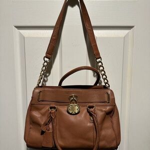 Emma Fox Brown Leather Handbag